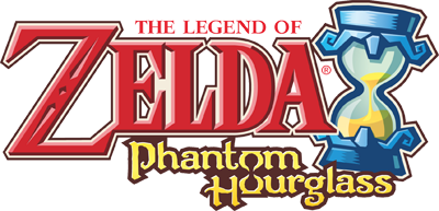 Zelda Phantom Hourglass title screen for Nintendo DS